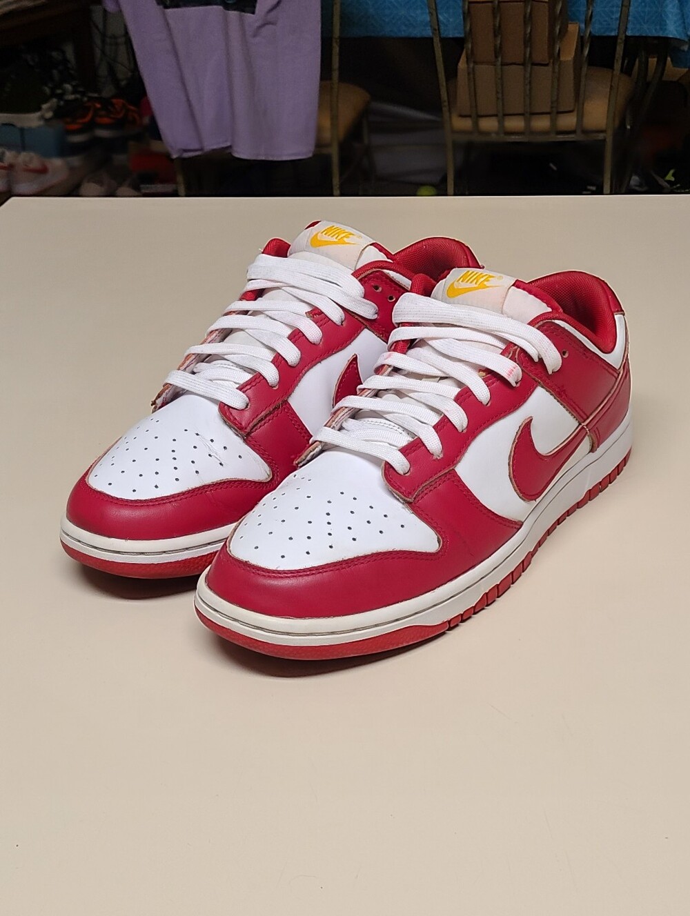 Nike Dunk Low Retro USC leather casual low top skateboard sneakers size 10.5